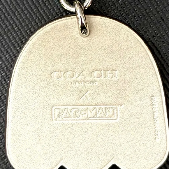 COACH MS PAC-MAN PINKY GHOST KEYCHAIN - Picture 6 of 8